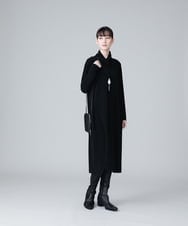 RHPEV09430 HIROKO KOSHINO(ヒロココシノ) 【日本製/洗える】カシュクールネックデザインワンピース ブラック