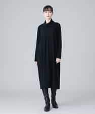 RHPEV09430 HIROKO KOSHINO(ヒロココシノ) 【日本製/洗える】カシュクールネックデザインワンピース ブラック