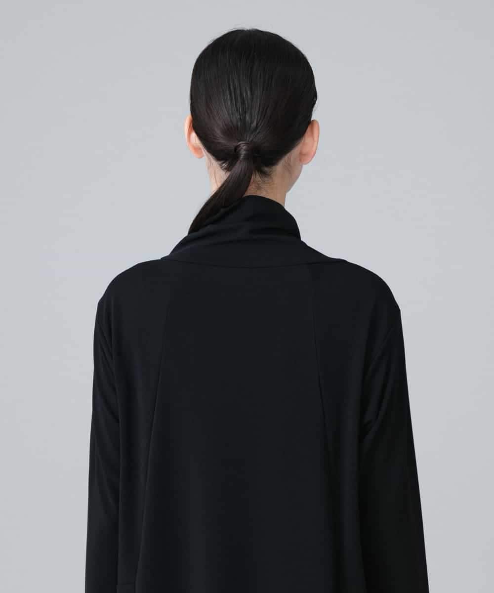 RHPEV09430 HIROKO KOSHINO(ヒロココシノ) 【日本製/洗える】カシュクールネックデザインワンピース ブラック