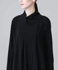 RHPEV09430 HIROKO KOSHINO(ヒロココシノ) 【日本製/洗える】カシュクールネックデザインワンピース ブラック