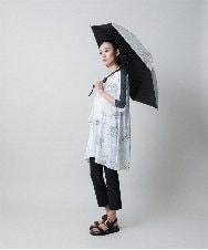 RHPGB07630 HIROKO KOSHINO(ヒロココシノ) リブジョイント松葉柄デザインチュニック /日本製/洗える ブラック