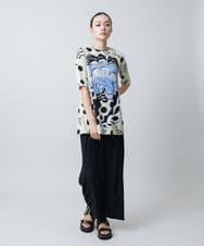 RHPGB25540 HIROKO KOSHINO(ヒロココシノ) アートモチーフプリントチュニック /日本製/洗える ベージュ