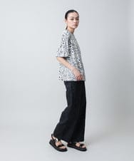 RHPGC25450 HIROKO KOSHINO(ヒロココシノ) フラワーツリーフレアスリーブカットソー /日本製/洗える ベージュ