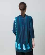 RHPGC27490 HIROKO KOSHINO(ヒロココシノ) アシンメトリーヘム絵画プリントプルオーバー /日本製/洗える グリーン