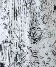 RHPGD16490 HIROKO KOSHINO(ヒロココシノ) インクペインティングワンピース/日本製/洗える ホワイト