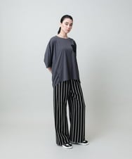 RHPGF12360 HIROKO KOSHINO(ヒロココシノ) 刺繍ポケットデザインカットソー/日本製/洗える グレー