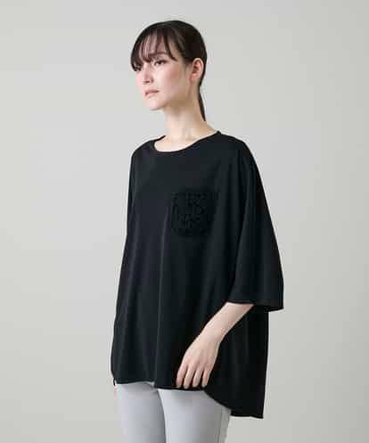 RHPGF12360 HIROKO KOSHINO 刺繍ポケットデザインカットソー/日本製/洗える