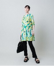 RHPHB05560 HIROKO KOSHINO(ヒロココシノ) アーティスティックプリントチュニック /日本製/洗える パープル