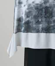 RHPHE05490 HIROKO KOSHINO(ヒロココシノ) 墨絵プリントデザインチュニック /日本製/洗える ベージュ