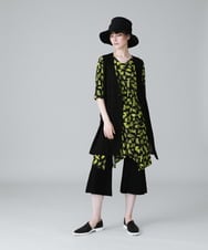 RHPHW30450 HIROKO KOSHINO(ヒロココシノ) コレクションデザインプリントチュニック /日本製/洗える ホワイト