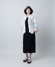 RHPIC16450 HIROKO KOSHINO(ヒロココシノ) ラップギャザーワンピース/日本製/洗える ブラック