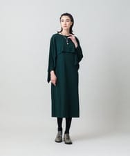 RHPLD10590 HIROKO KOSHINO(ヒロココシノ) レイヤードジャージーワンピース /日本製/洗える パープル