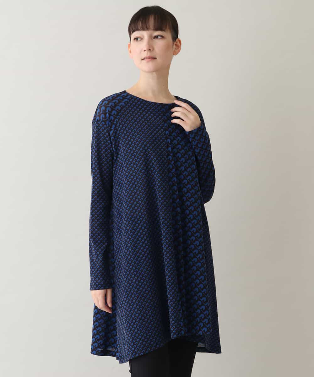 ヒロココシノHIROKO KOSHINO チュールチュニックワンピース38