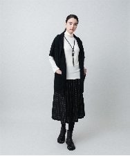 RHQAF02450 HIROKO KOSHINO(ヒロココシノ) チェック柄フレアスカート/日本製/洗える グレー
