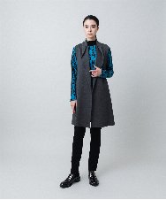 RHQAF61240 HIROKO KOSHINO(ヒロココシノ) ストレッチポンチテーパードパンツ/日本製/洗える ブラック