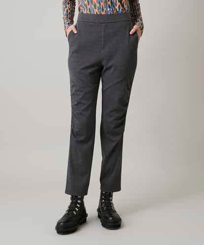 RHQAF65380  ギャザーアクセント切り替えデザインパンツ/日本製/洗える