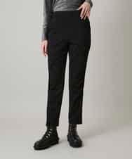 RHQAF65380 HIROKO KOSHINO(ヒロココシノ) ギャザーアクセント切り替えデザインパンツ/日本製/洗える ブラック