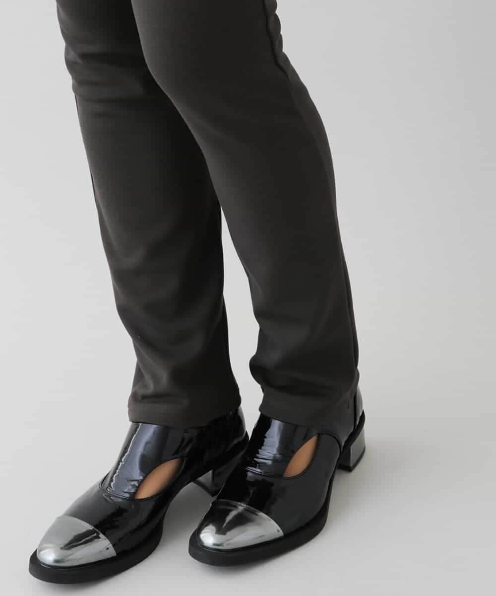 RHQAU30190 HIROKO KOSHINO(ヒロココシノ) 【洗える/日本製】ベーシックイージーパンツ グレー