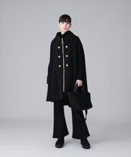 RHQAV08290 HIROKO KOSHINO(ヒロココシノ) 【日本製/洗える】ハイストレッチスベルラインパンツ ブラック