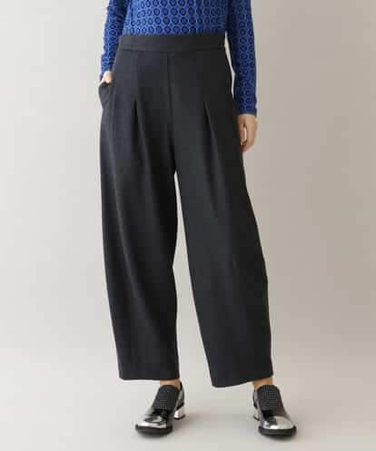 RHQAW13490 HIROKO KOSHINO 【日本製】ラウンドワイドシルエットパンツ