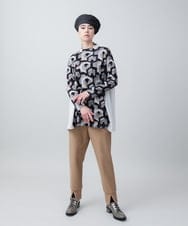 RHQCA01390 HIROKO KOSHINO(ヒロココシノ) HYPER裏起毛ジョガーパンツ /日本製/洗える ブラック