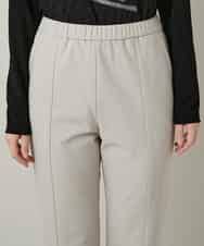 RHQCD31390 HIROKO KOSHINO(ヒロココシノ) ピンタックテーパードパンツ/日本製 ライトグレー