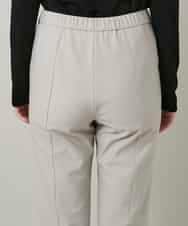 RHQCD31390 HIROKO KOSHINO(ヒロココシノ) ピンタックテーパードパンツ/日本製 ライトグレー