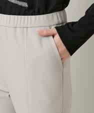 RHQCD31390 HIROKO KOSHINO(ヒロココシノ) ピンタックテーパードパンツ/日本製 ライトグレー