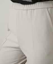 RHQCD31390 HIROKO KOSHINO(ヒロココシノ) ピンタックテーパードパンツ/日本製 ライトグレー