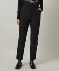 RHQCD31390 HIROKO KOSHINO(ヒロココシノ) ピンタックテーパードパンツ/日本製 ブラック