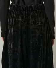 RHQCD33390 HIROKO KOSHINO(ヒロココシノ) ベロアジャージーコクーンパンツ/日本製/洗える ブラック