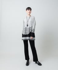 RHQED60280 HIROKO KOSHINO(ヒロココシノ) ストレッチポンチイージーパンツ/日本製/洗える ブラック