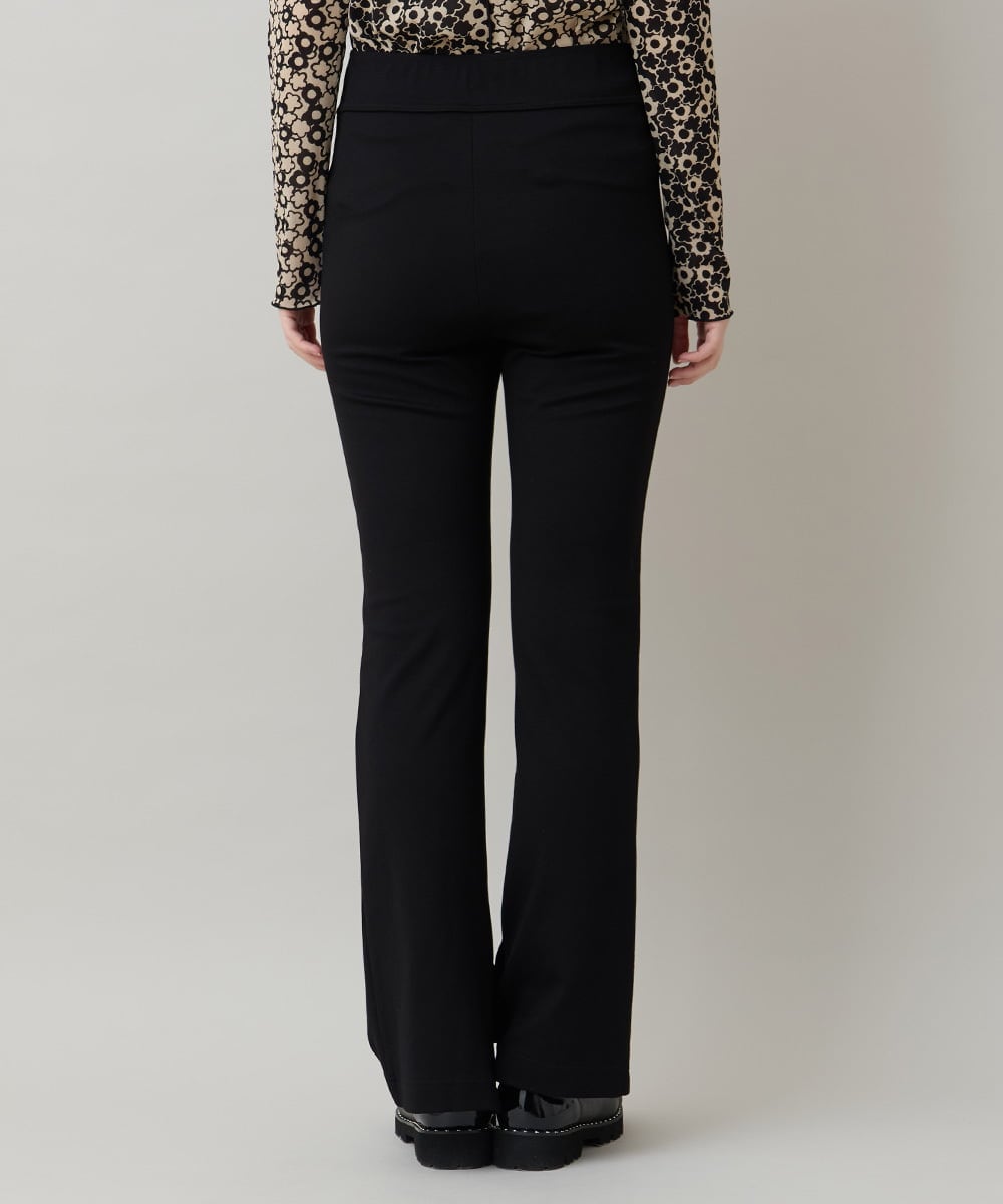 RHQED60280 HIROKO KOSHINO(ヒロココシノ) ストレッチポンチイージーパンツ/日本製/洗える ブラック