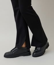 RHQED60280 HIROKO KOSHINO(ヒロココシノ) ストレッチポンチイージーパンツ/日本製/洗える ブラック