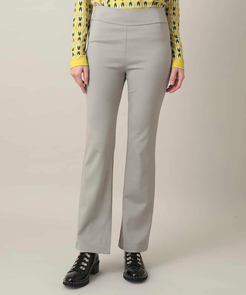 RHQED60280 HIROKO KOSHINO(ヒロココシノ) ストレッチポンチイージーパンツ/日本製/洗える ライトグレー