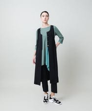 RHQEF90220 HIROKO KOSHINO(ヒロココシノ) ソフトストレッチレギンスパンツ/日本製/洗える ブラック