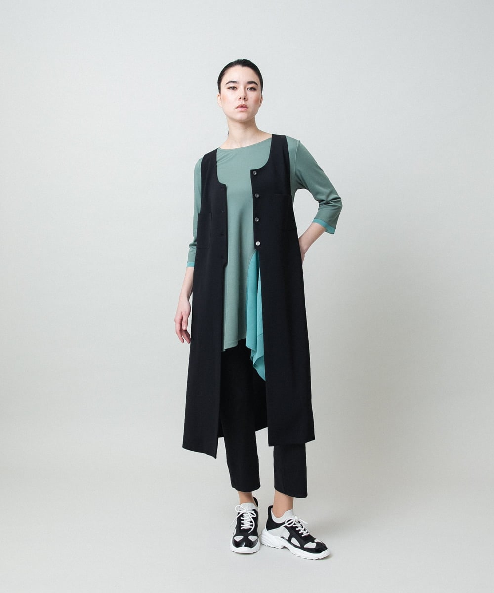 RHQEF90220 HIROKO KOSHINO(ヒロココシノ) ソフトストレッチレギンスパンツ/日本製/洗える ブラック