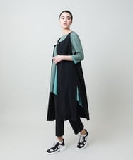 RHQEF90220 HIROKO KOSHINO(ヒロココシノ) ソフトストレッチレギンスパンツ/日本製/洗える ブラック