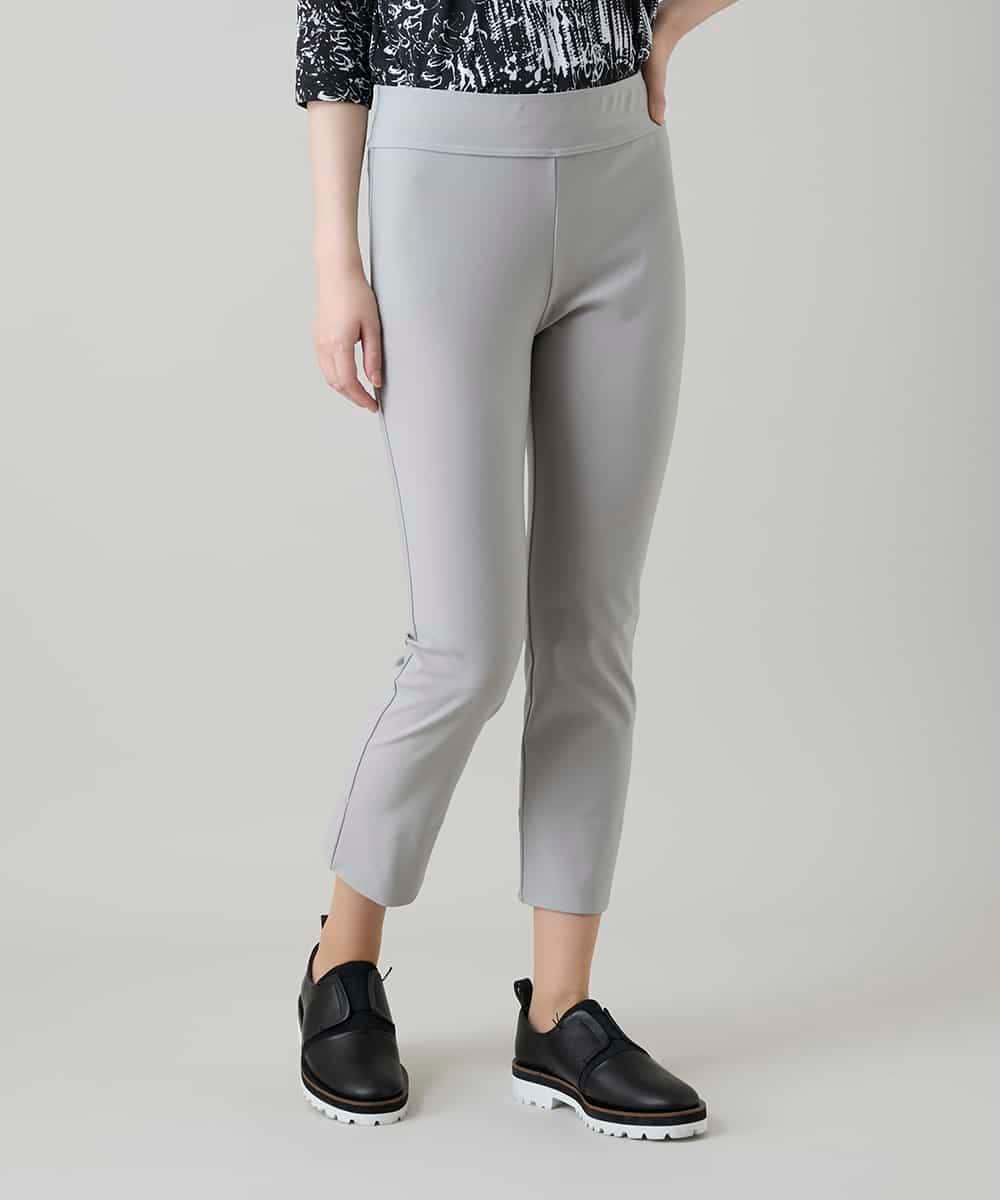 RHQEF90220 HIROKO KOSHINO(ヒロココシノ) ソフトストレッチレギンスパンツ/日本製/洗える ライトグレー