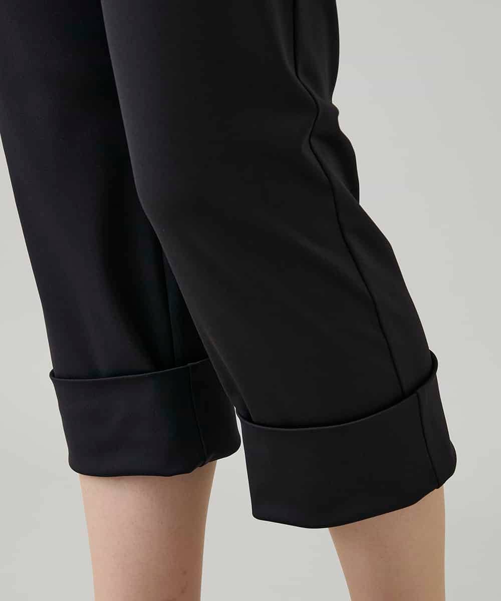 RHQEF90220 HIROKO KOSHINO(ヒロココシノ) ソフトストレッチレギンスパンツ/日本製/洗える ブラック