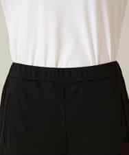 RHQFD07430 HIROKO KOSHINO(ヒロココシノ) サイドタックテーパードパンツ /日本製/洗える ブラック