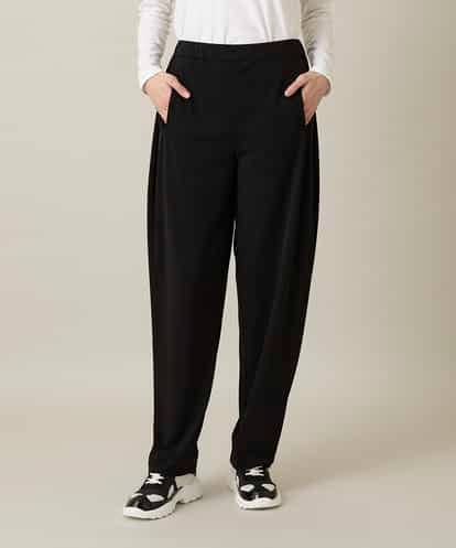 RHQFD07430 HIROKO KOSHINO サイドタックテーパードパンツ /日本製/洗える