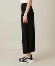 RHQFD08450 HIROKO KOSHINO(ヒロココシノ) サイドタックジャージースカート /日本製/洗える ブラック