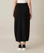 RHQFD08450 HIROKO KOSHINO(ヒロココシノ) サイドタックジャージースカート /日本製/洗える ブラック