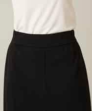 RHQFD08450 HIROKO KOSHINO(ヒロココシノ) サイドタックジャージースカート /日本製/洗える ブラック