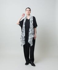 RHQGD05450 HIROKO KOSHINO(ヒロココシノ) ランダムプリーツシルエットパンツ/洗える ブラック