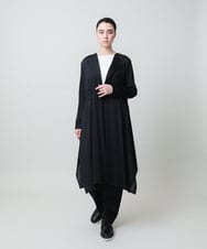 RHQGD05450 HIROKO KOSHINO(ヒロココシノ) ランダムプリーツシルエットパンツ/洗える ブラック