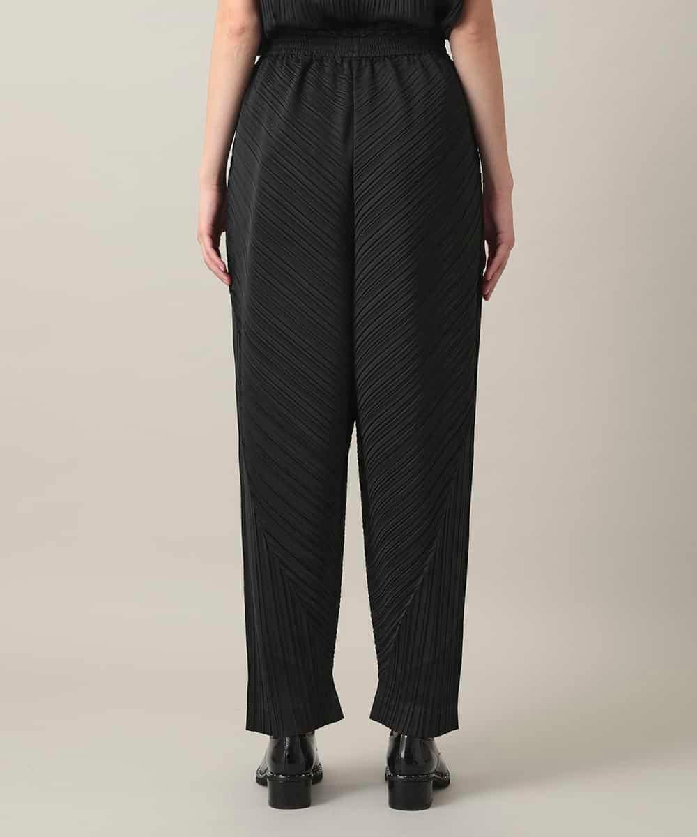 RHQGD05450 HIROKO KOSHINO(ヒロココシノ) 【先行予約】ランダムプリーツシルエットパンツ/洗える ブラック