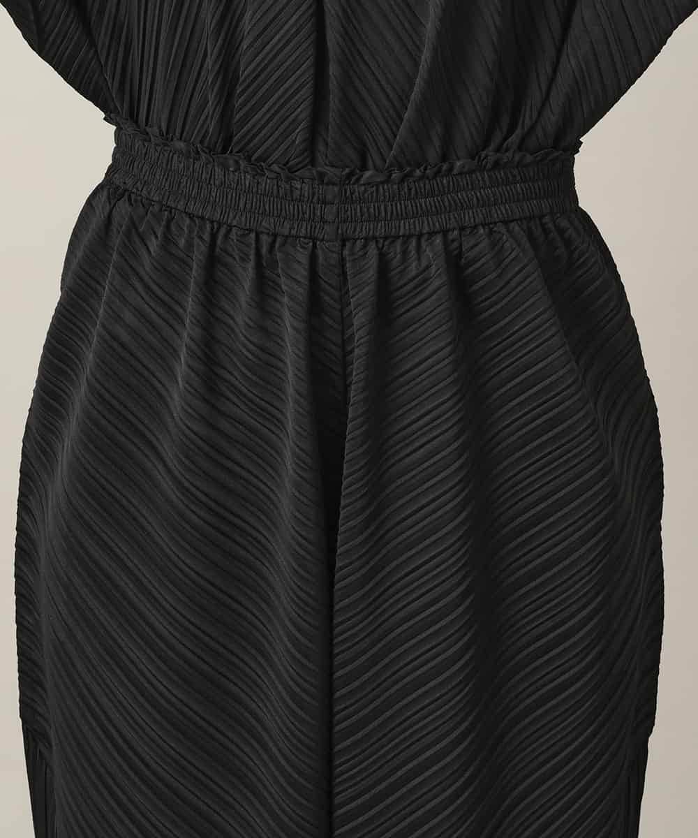 RHQGD05450 HIROKO KOSHINO(ヒロココシノ) 【先行予約】ランダムプリーツシルエットパンツ/洗える ブラック