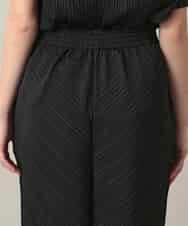 RHQGD05450 HIROKO KOSHINO(ヒロココシノ) 【先行予約】ランダムプリーツシルエットパンツ/洗える ブラック